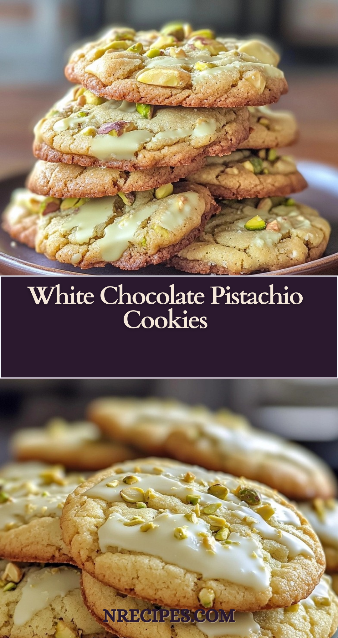 White Chocolate Pistachio Cookies