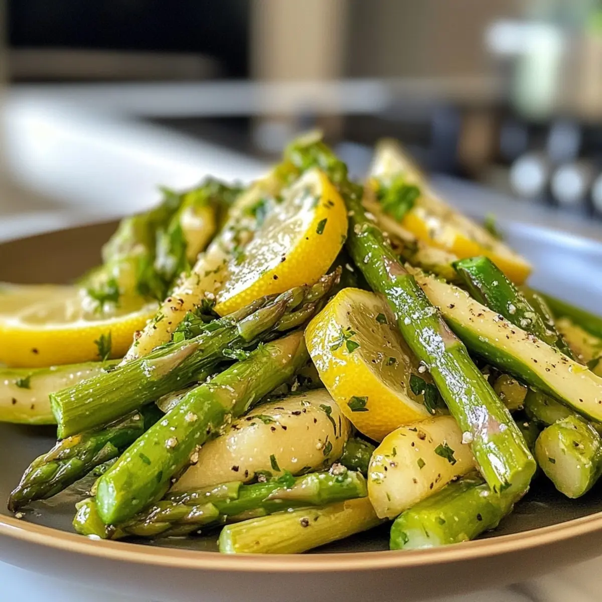 Lemon Herb Asparagus Salad