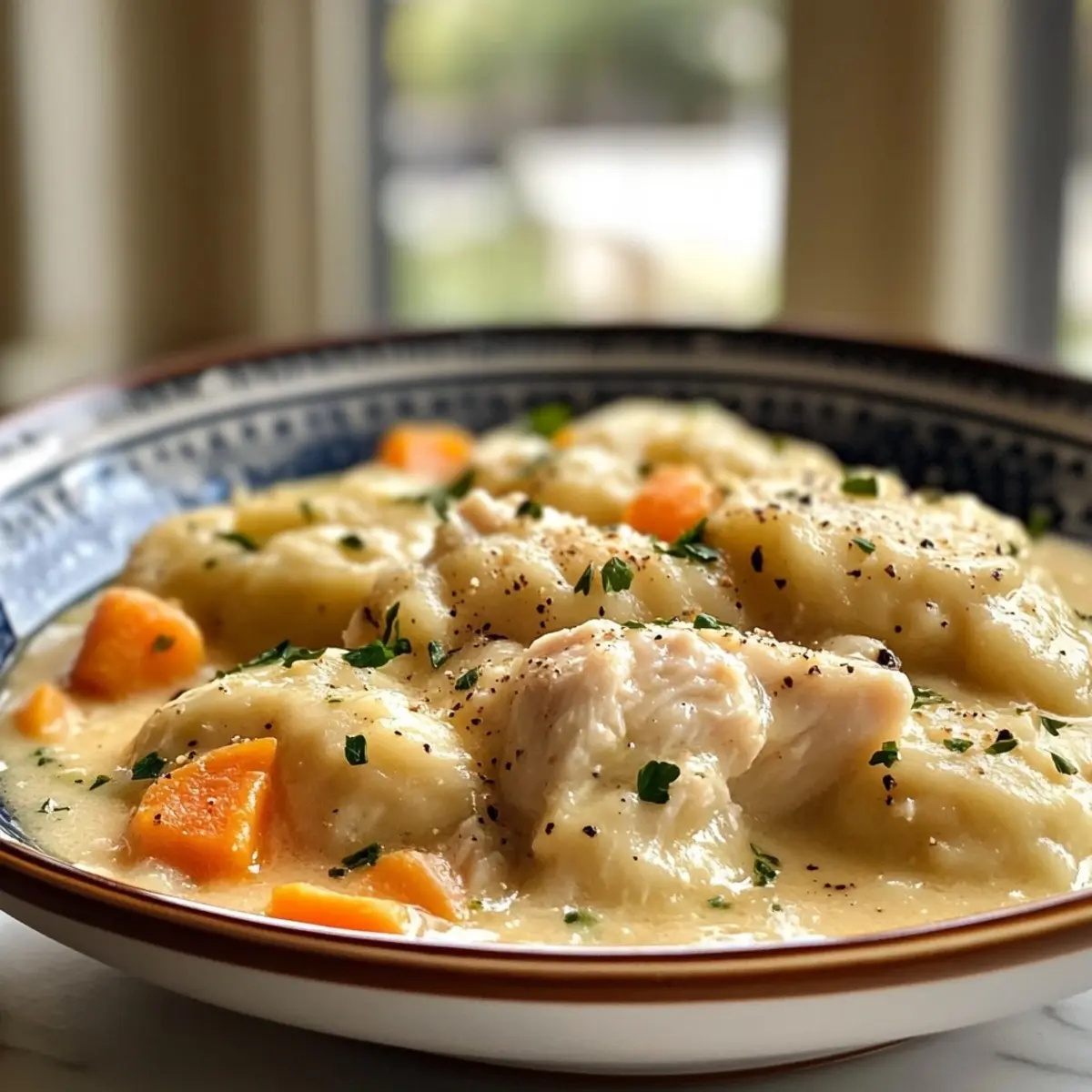 Stovetop Chicken and Dumplings