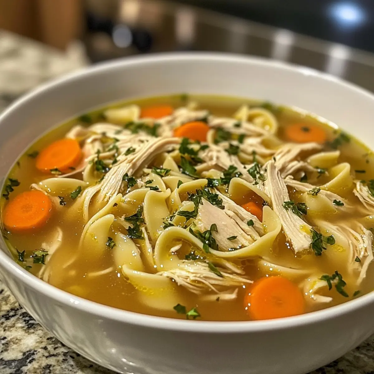 Stovetop Chicken Noodle Soup
