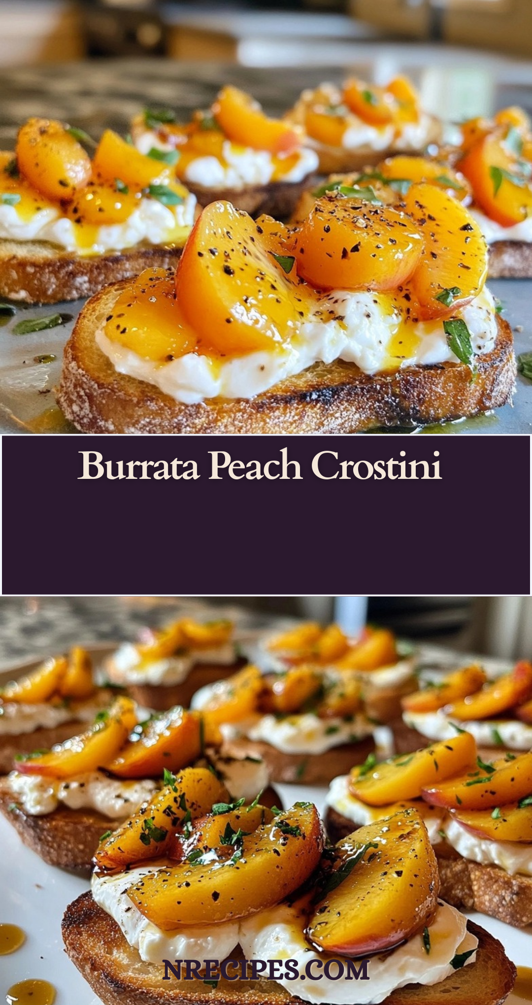 Burrata Peach Crostini