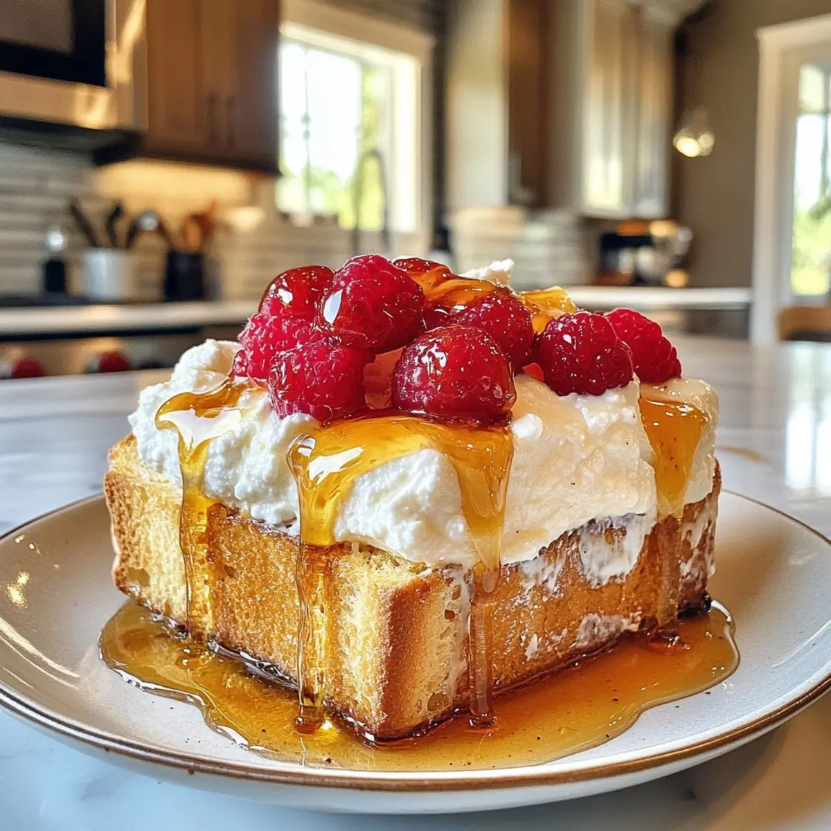 Whipped Ricotta Honey Toast