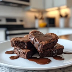 Heart Shaped Brownies