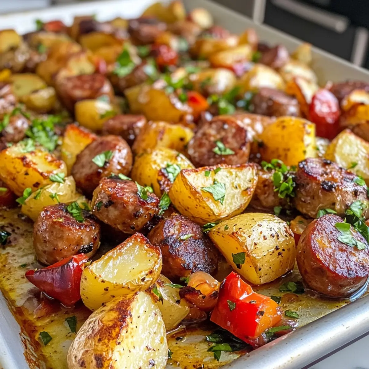 Sheet Pan Sausage and Potatoes