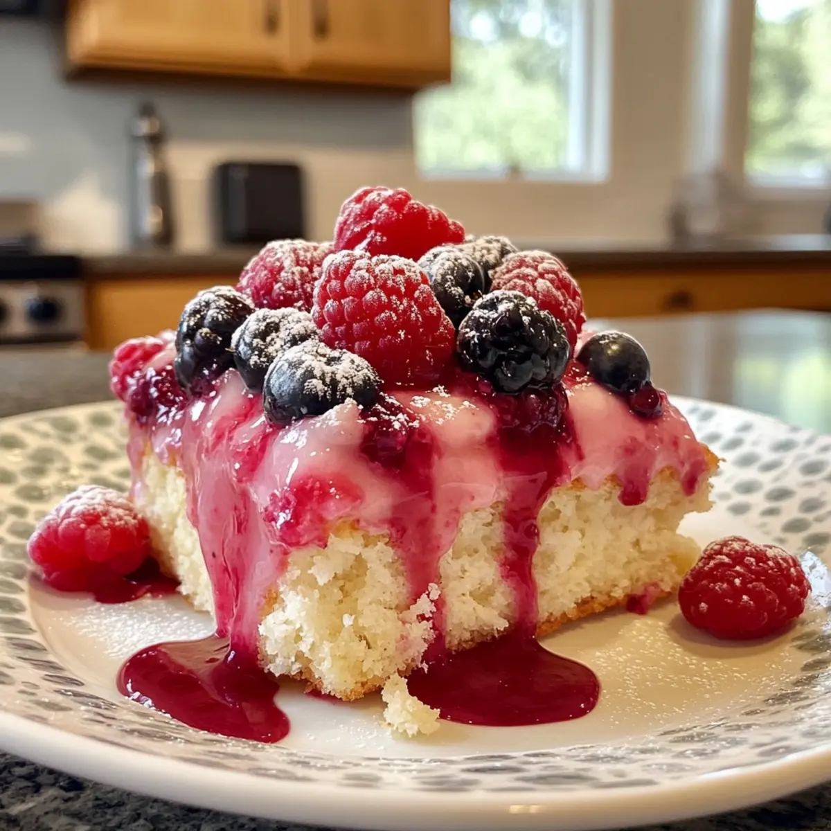 Yogurt Berry Breakfast Cake