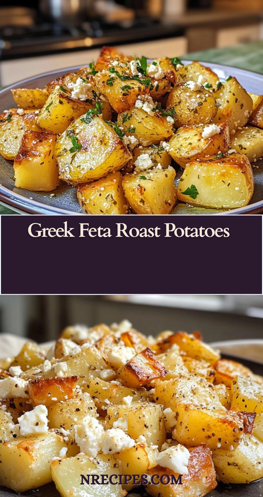 Greek Feta Roast Potatoes