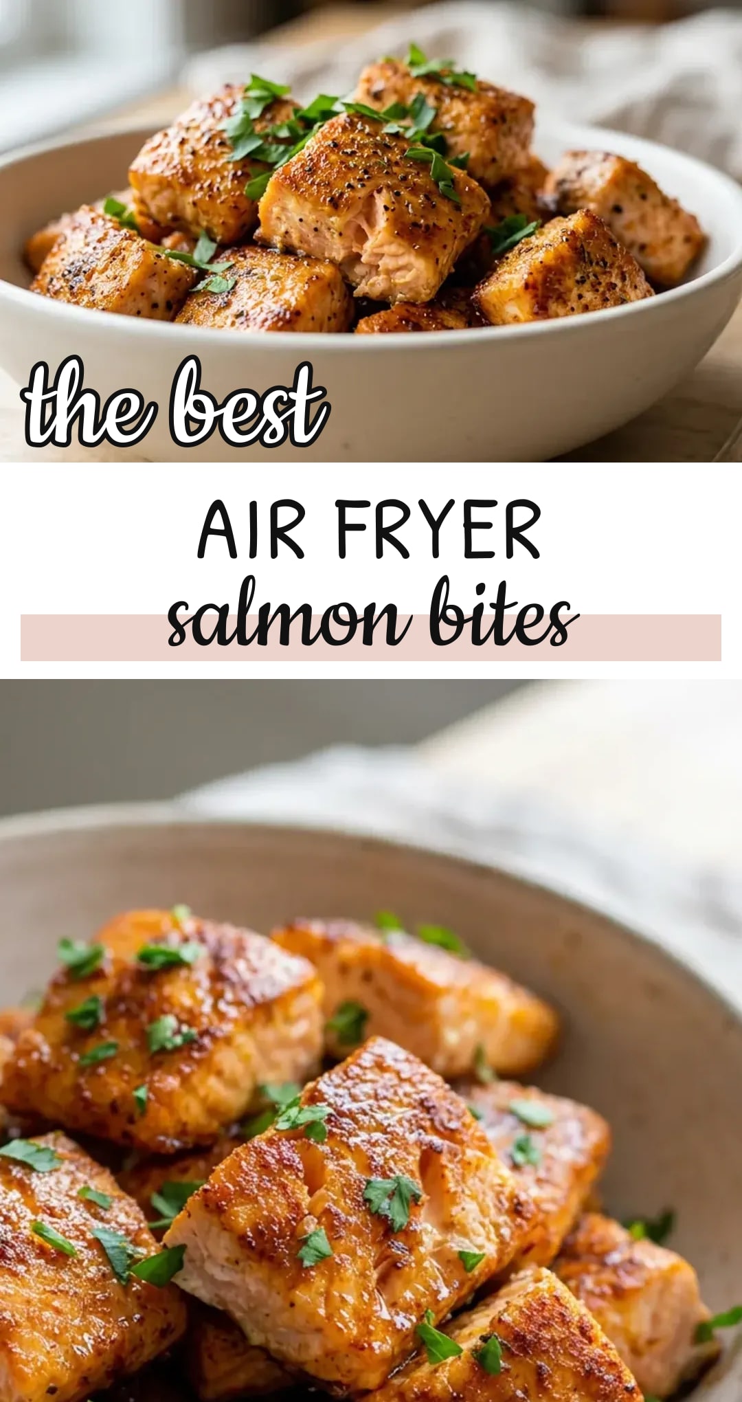 Air Fry Salmon Bites Recipe