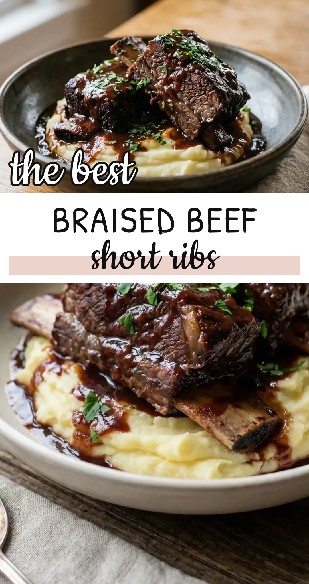 Braised Beef Short Ribs in Red Wine Sauce