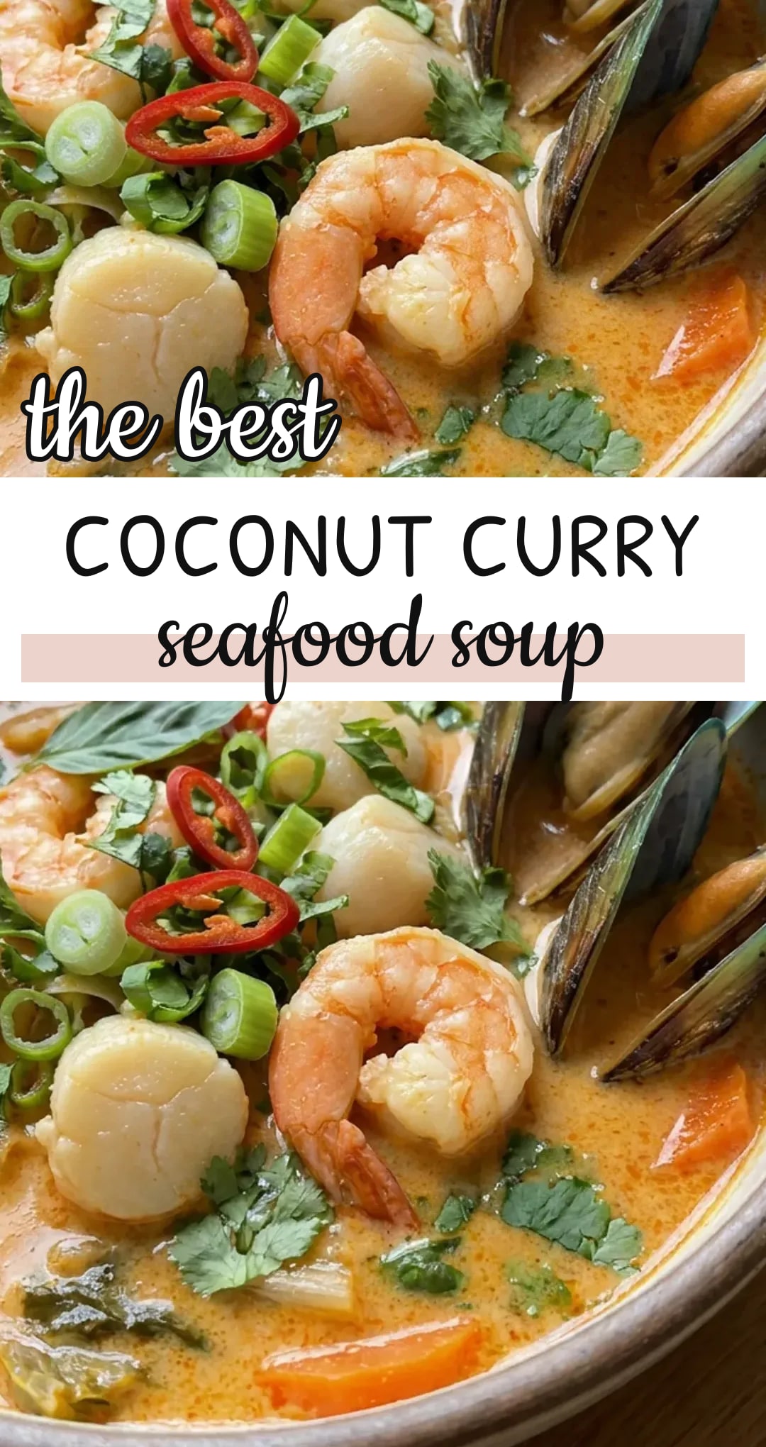 Seafood Soup with Coconut and Curry